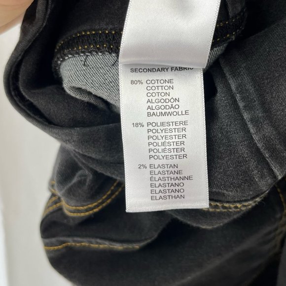 Freddy WR Up Distressed Skinny Jeans Butt Lift Zip Stretch Cotton Black- size 8 - Picture 7 of 9